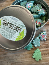 Load image into Gallery viewer, Christmas Holiday Tree Sugar Shapes Sugar Cubes for Coffee Tea Cocktails Stock Stuffer Hosting Gift and More