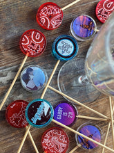Load image into Gallery viewer, Custom Drink Stir Sticks w/ Image Photo Logo Monogram Drink Paddles 1 Dozen Set