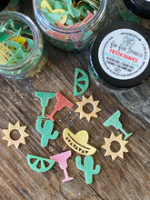Load image into Gallery viewer, Fiesta Shapes Cactus Margarita Sombrero Lime Sun Edible Rim Sprinkles