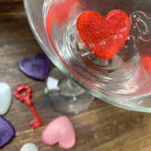 Load image into Gallery viewer, Edible Sugar Art Drops Candy Hearts for Drinks