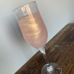 Rose Gold Shimmer Glitter Color Series Drinks for Any Beverage