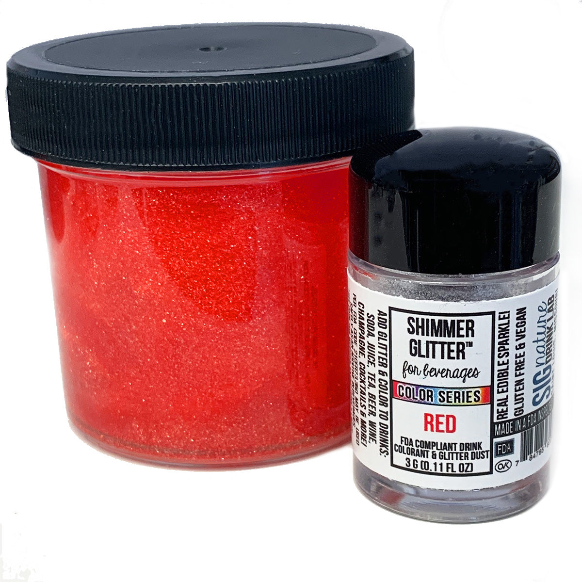 Red Color Changing Drink Glitter  Edible Glitter Spray for Drinks
