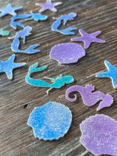 Load image into Gallery viewer, Mermaid Edible Rim Sprinkle Details