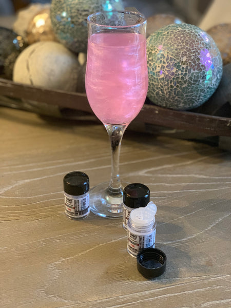 Pink Drinks with Glitter for the Ultimate Toast