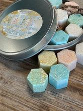 Load image into Gallery viewer, Gold Glittering Shimmering Sugar Shape Hex Drops Sugar Cubes for Coffee Tea Cocktails and More