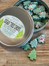 Load image into Gallery viewer, Christmas Holiday Tree Sugar Shapes Sugar Cubes for Coffee Tea Cocktails Stock Stuffer Hosting Gift and More