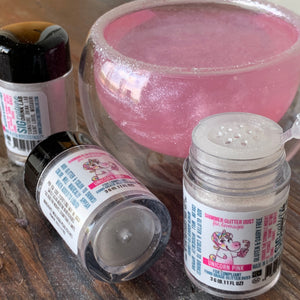 Unicorn Pink Shimmer Glitter Color Series Drinks