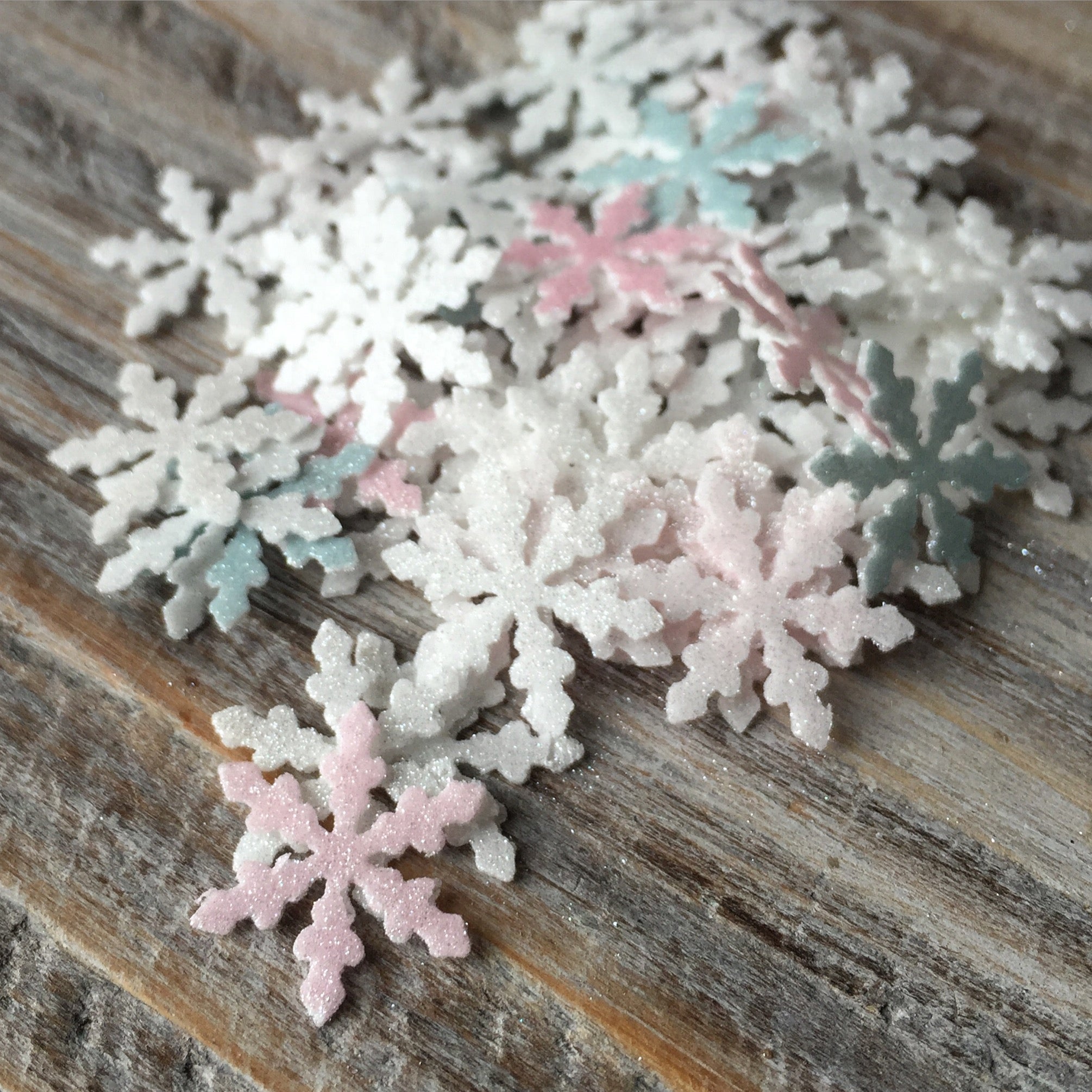 Small Snowflake Foam SHAPES (Bulk 216)*