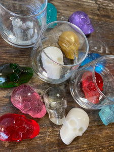 Handcrafted Hard Candy Sugar-Free Sugar Skulls for Drinks