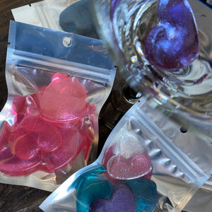 Edible Sugar Art Drops Candy Hearts for Drinks
