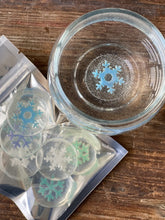 Load image into Gallery viewer, Edible Hard Candy Sugar Art Drops Frozen Winter Snowflakes